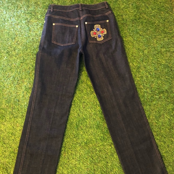 St JOHN rhinestone jeans - Picture 4 of 5